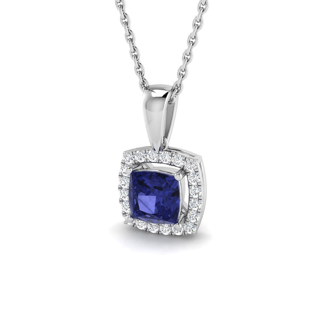 Bruit Aquamarine Pendant 0.75ct to 1ct Gold (Without Chain )