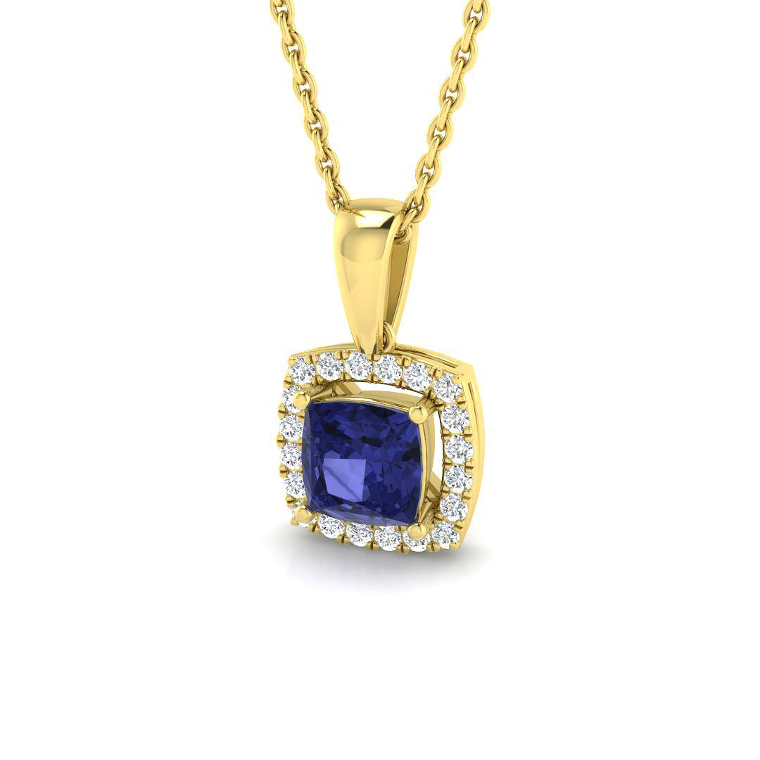 Bruit Aquamarine Pendant 0.75ct to 1ct Gold (Without Chain )