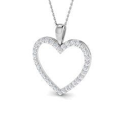 1 Carat D-E/VS Lab Grown Round Diamond Designer Pendant 9k White Gold ,Ready To Ship