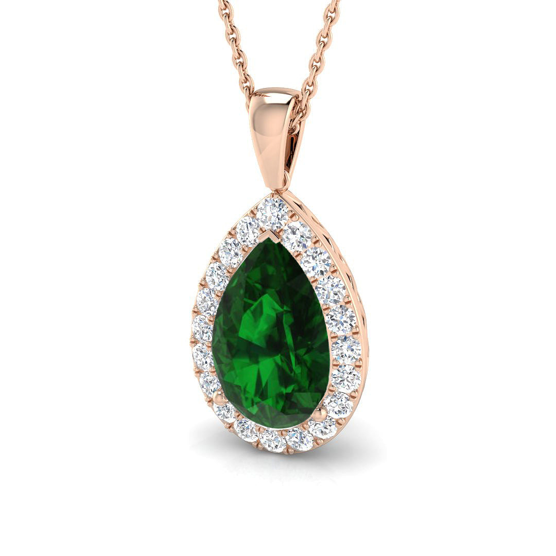 Arla Emerald Pendant 2ct to 4.5ct Gold (Without Chain )