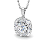 Fiona Halo Pendant 0.75ct Diamond s  Gold(Without Chain )