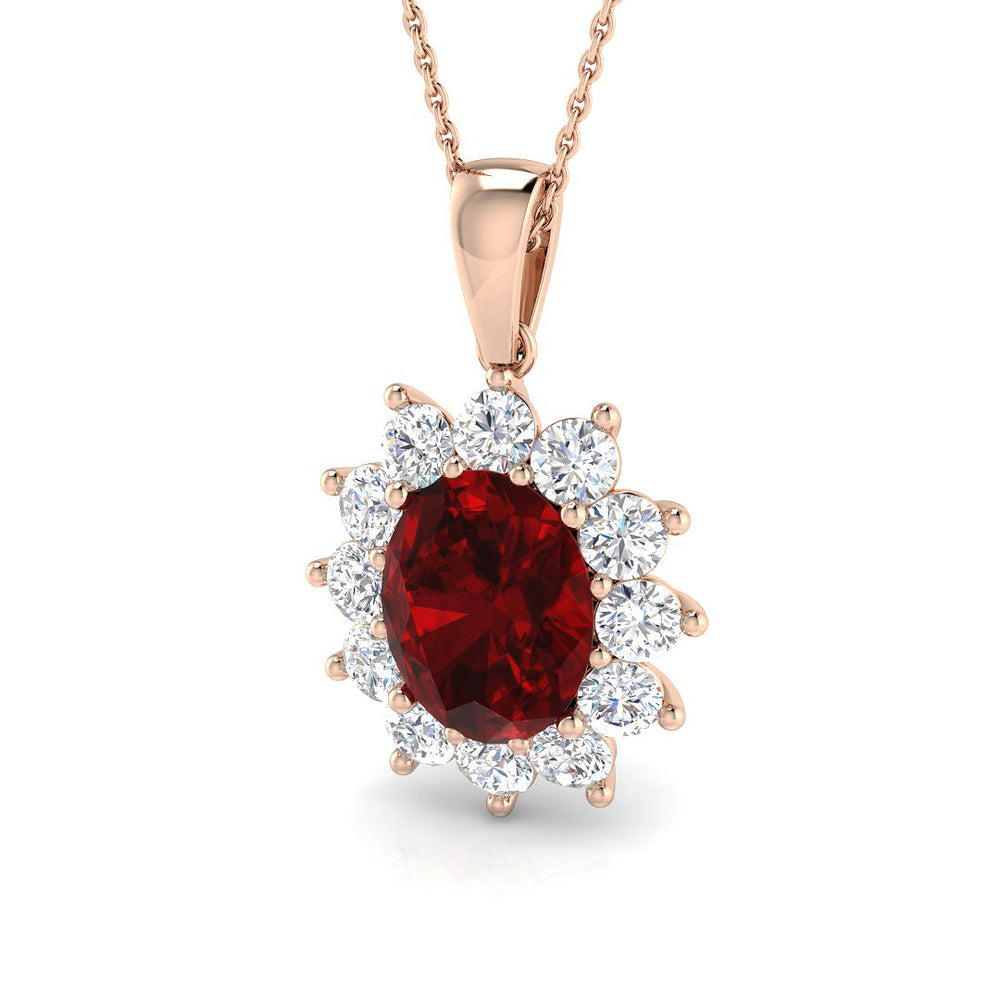 Alana Gemstone Pendant 1.75ct to 5.5ct Gold (Without Chain )