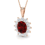 Alana Gemstone Pendant 1.75ct to 5.5ct Gold (Without Chain )