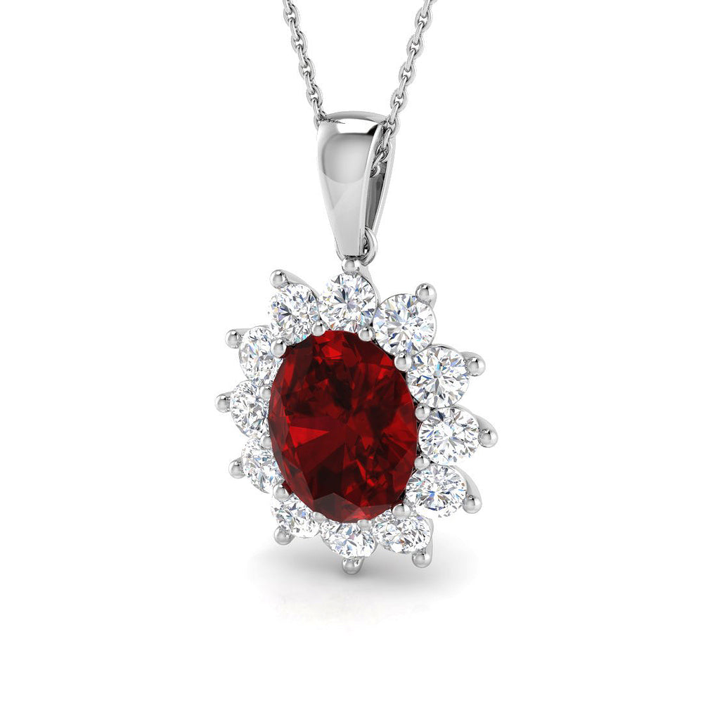 Alana Gemstone Pendant 1.75ct to 5.5ct Gold (Without Chain )