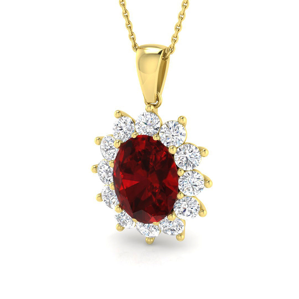 Alba Gemstone Pendant Diana 7.5ct  Gold(Without Chain )