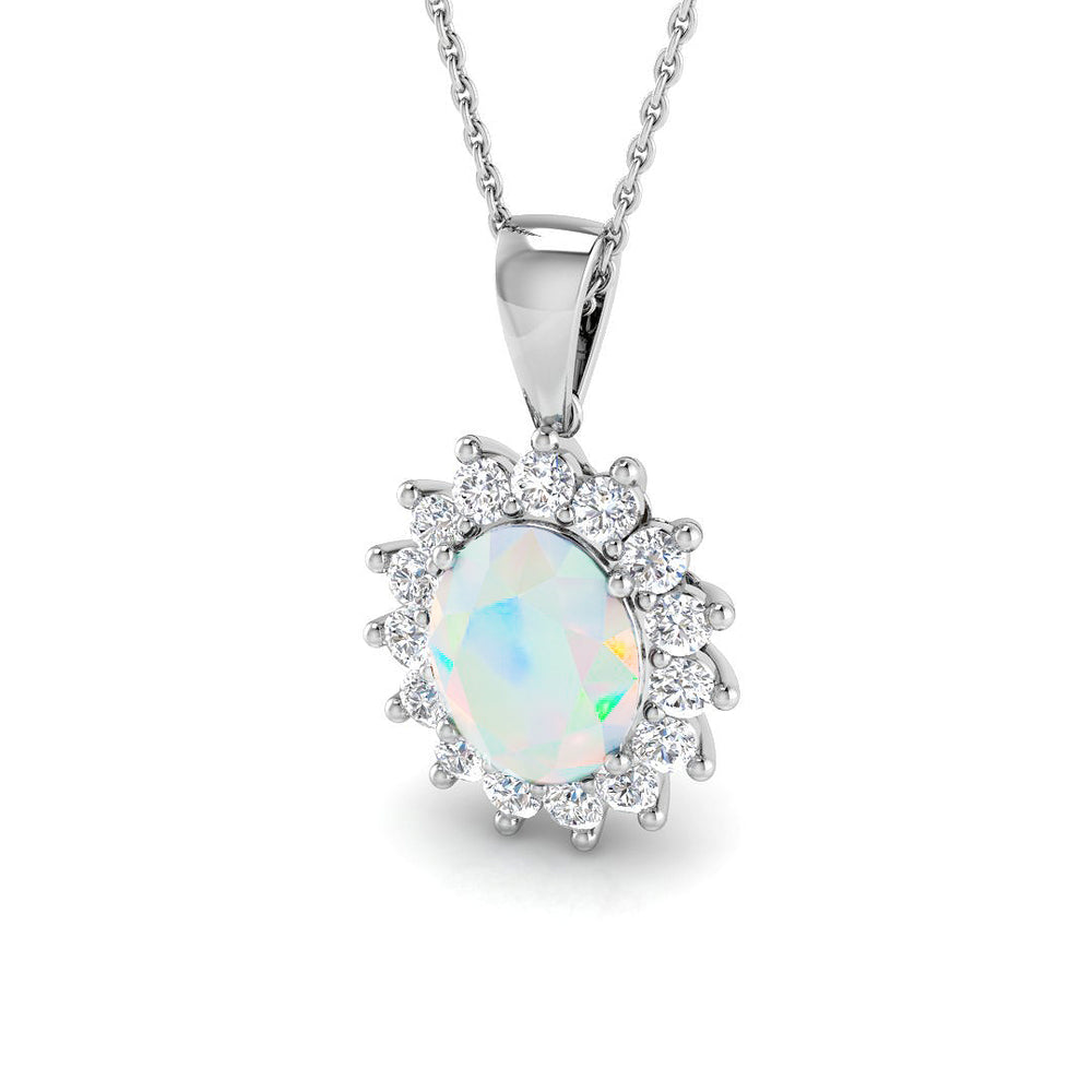 Rita Gemstone Pendant 2.5ct Gold  Diana Necklace(Without Chain )