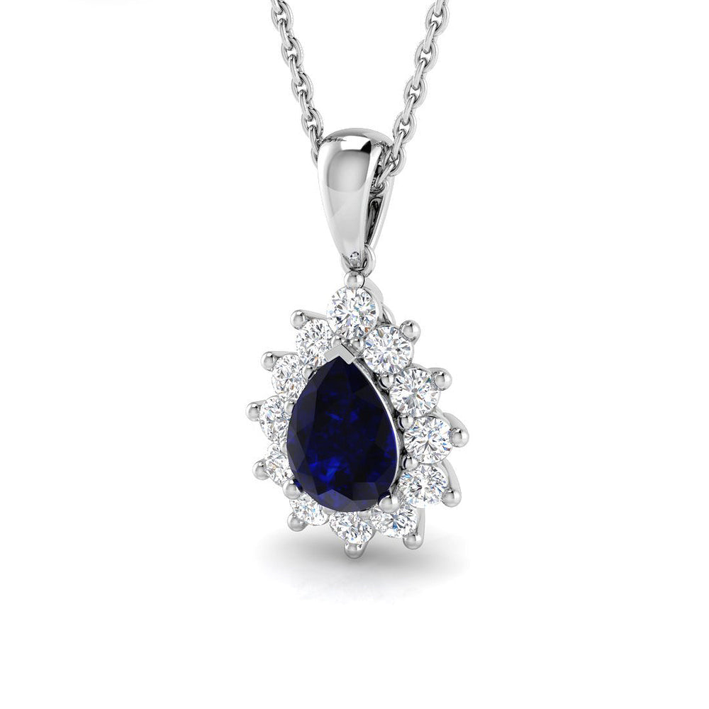 Ellen Gemstone Pendant 1ct to 3.5ct Gold (Without Chain )