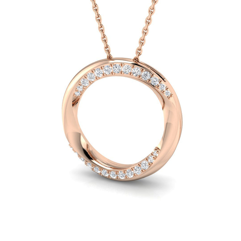 Gracie Diamond Circle of Life Pendant 0.2ct Gold (Without Chain )