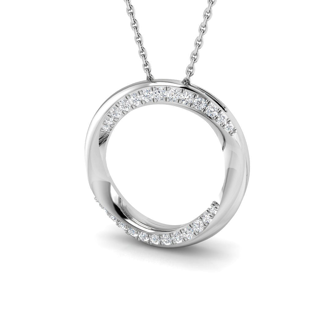 Gracie Diamond Circle of Life Pendant 0.2ct Gold (Without Chain )