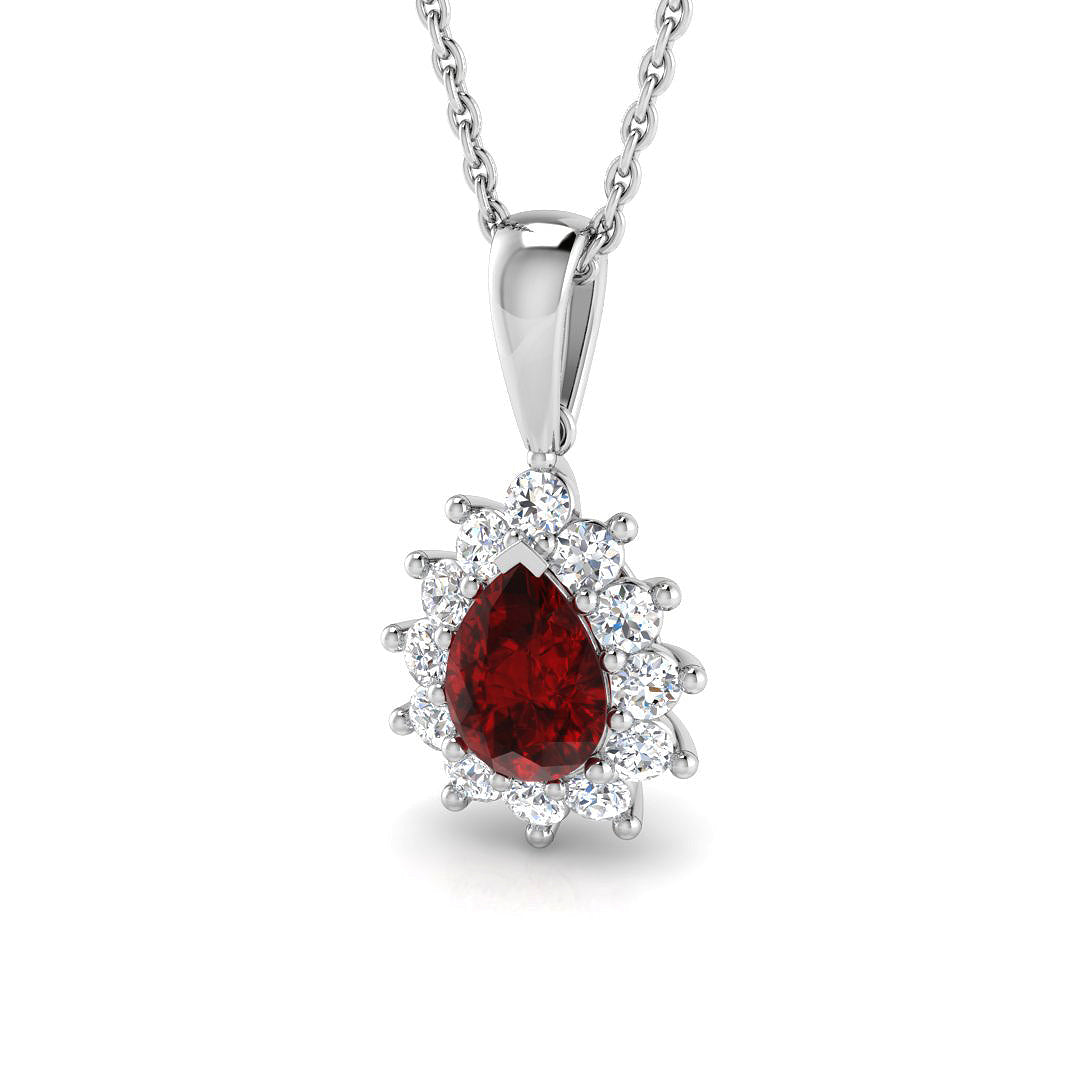 Ella Gemstone Pendant 1ct  Gold Diana(Without Chain )