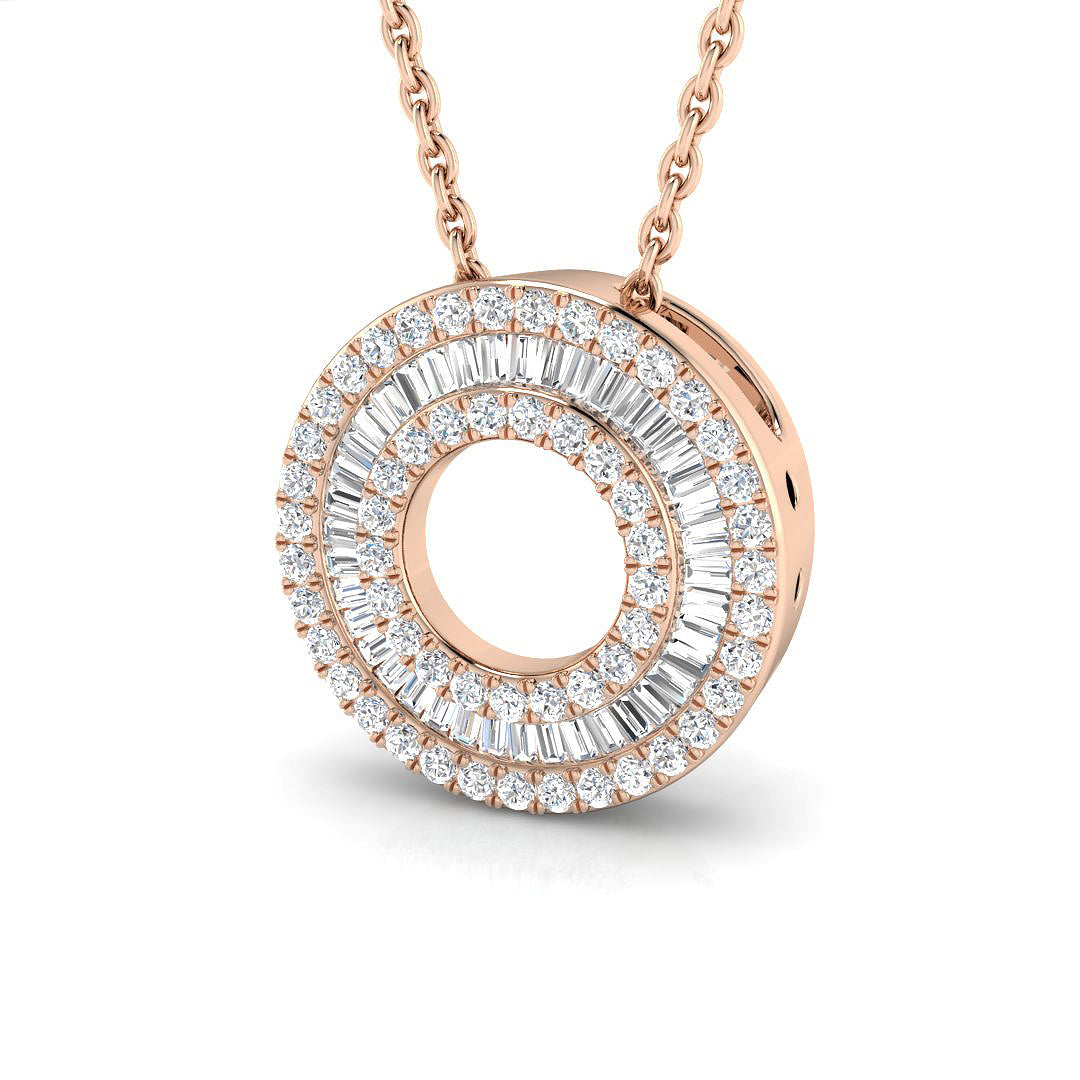 Hazel Diamond Circle of Life Pendant 0.3ct to 0.75ct Gold (Without Chain )