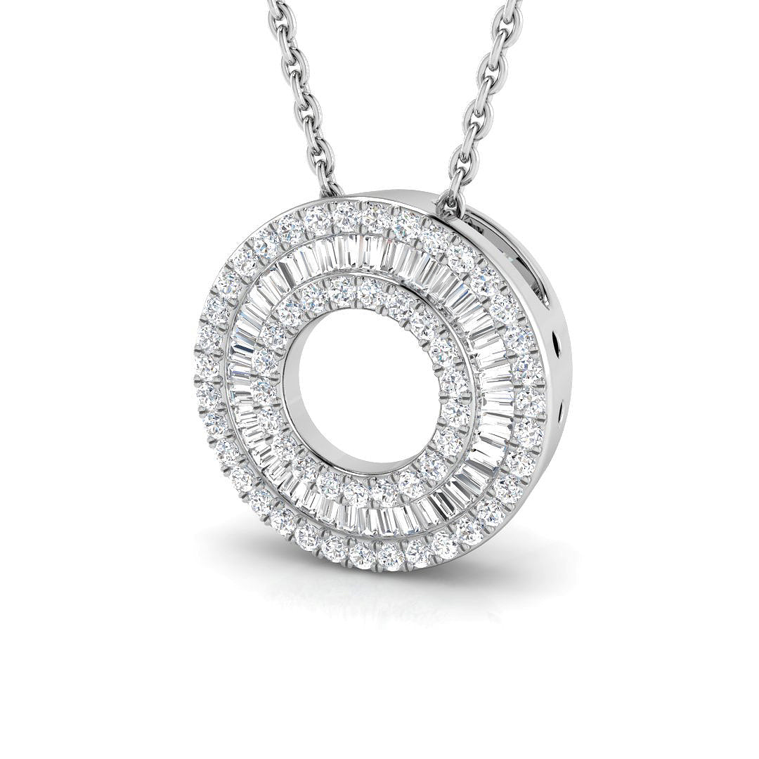 Hazel Diamond Circle of Life Pendant 0.3ct to 0.75ct Gold (Without Chain )