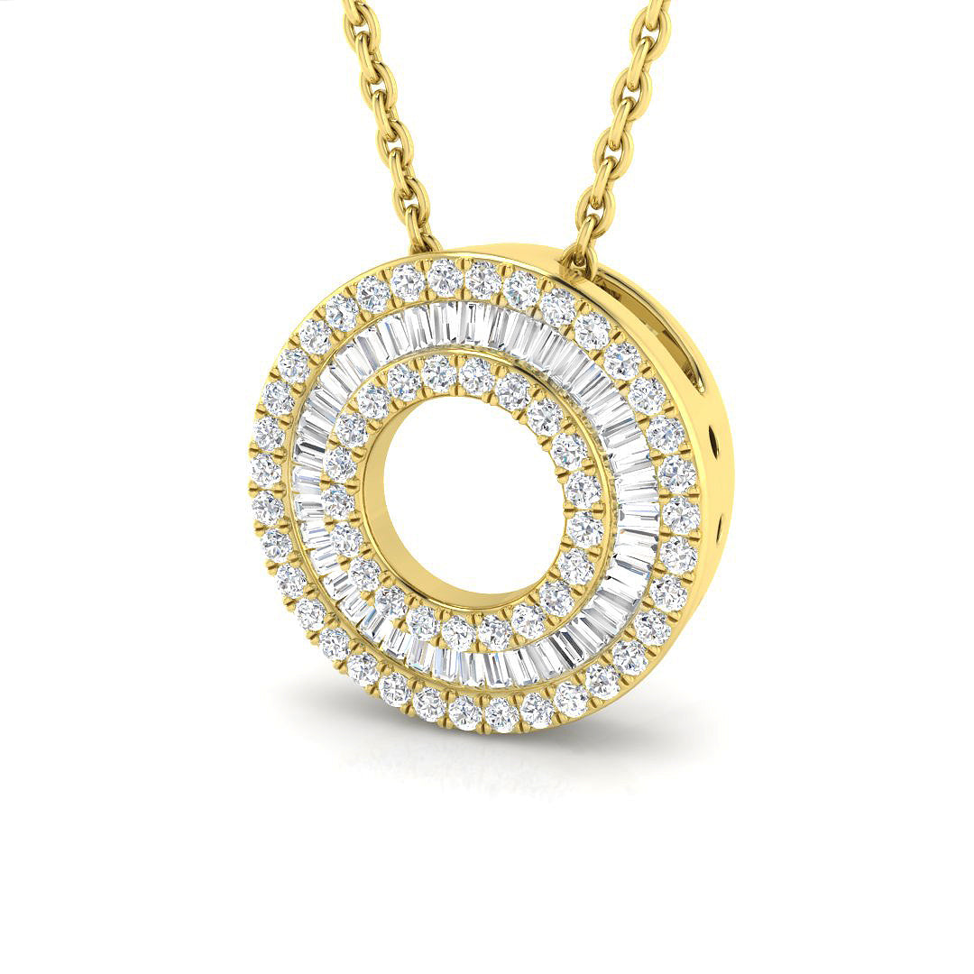 Hazel Diamond Circle of Life Pendant 0.3ct to 0.75ct Gold (Without Chain )