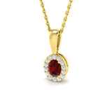 Anne Ruby Pendant 0.33ct to 1.25ct Gold (Without Chain )