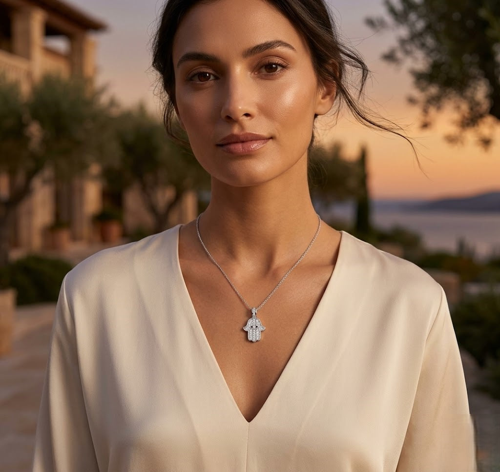 Weld Baguette and Brilliant Diamond Pendant 1ct Gold (Without Chain )