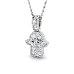 0.30 Carat D-E/VS Lab Grown Diamond Designer Pendant 9k White Gold Ready To Ship