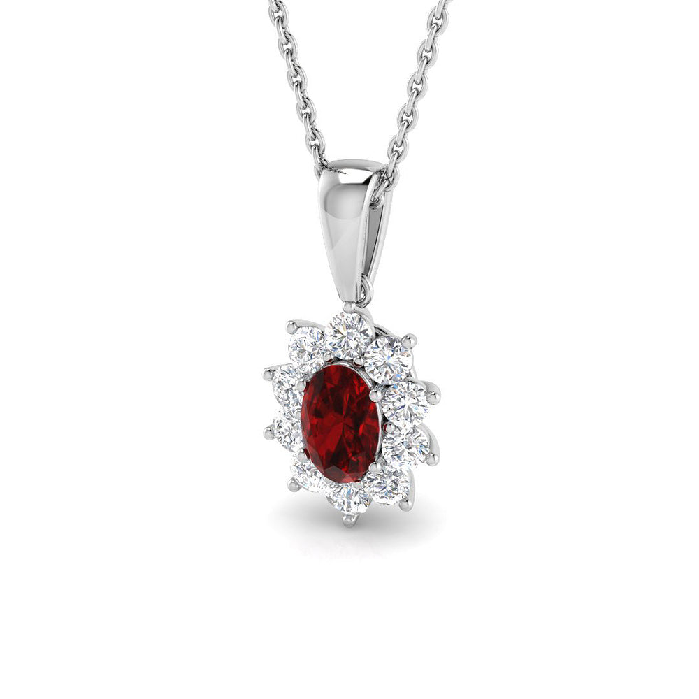 Mark Pendant 1.25ct Gemstone Necklace Gold (Without Chain )