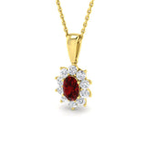 Mark Pendant 1.25ct Gemstone Necklace Gold (Without Chain )