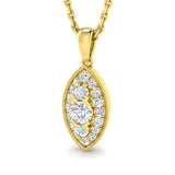 Hunter Vintage Pendant 0.2ct Diamond Gold (Without Chain )