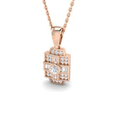 Enid Vintage Pendant 0.2ct Diamond  Gold (Without Chain )
