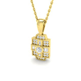 Enid Vintage Pendant 0.2ct Diamond  Gold (Without Chain )