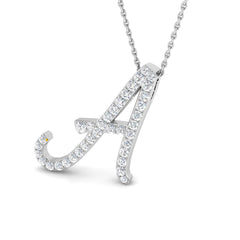 0.60 Carat D-E/VS Lab Grown Diamond Designer Pendant 9k White Gold Ready To Ship