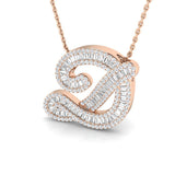 Tilda Diamond Initial Pendant 0.75ct to 1ct Gold  A to Z(Without Chain )