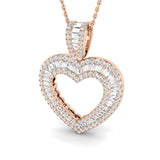 Thyme Baguette Brilliant Pendant 0.5ct to 5ct Gold (Without Chain )