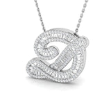 Pendant with Baguette & Round Diamonds