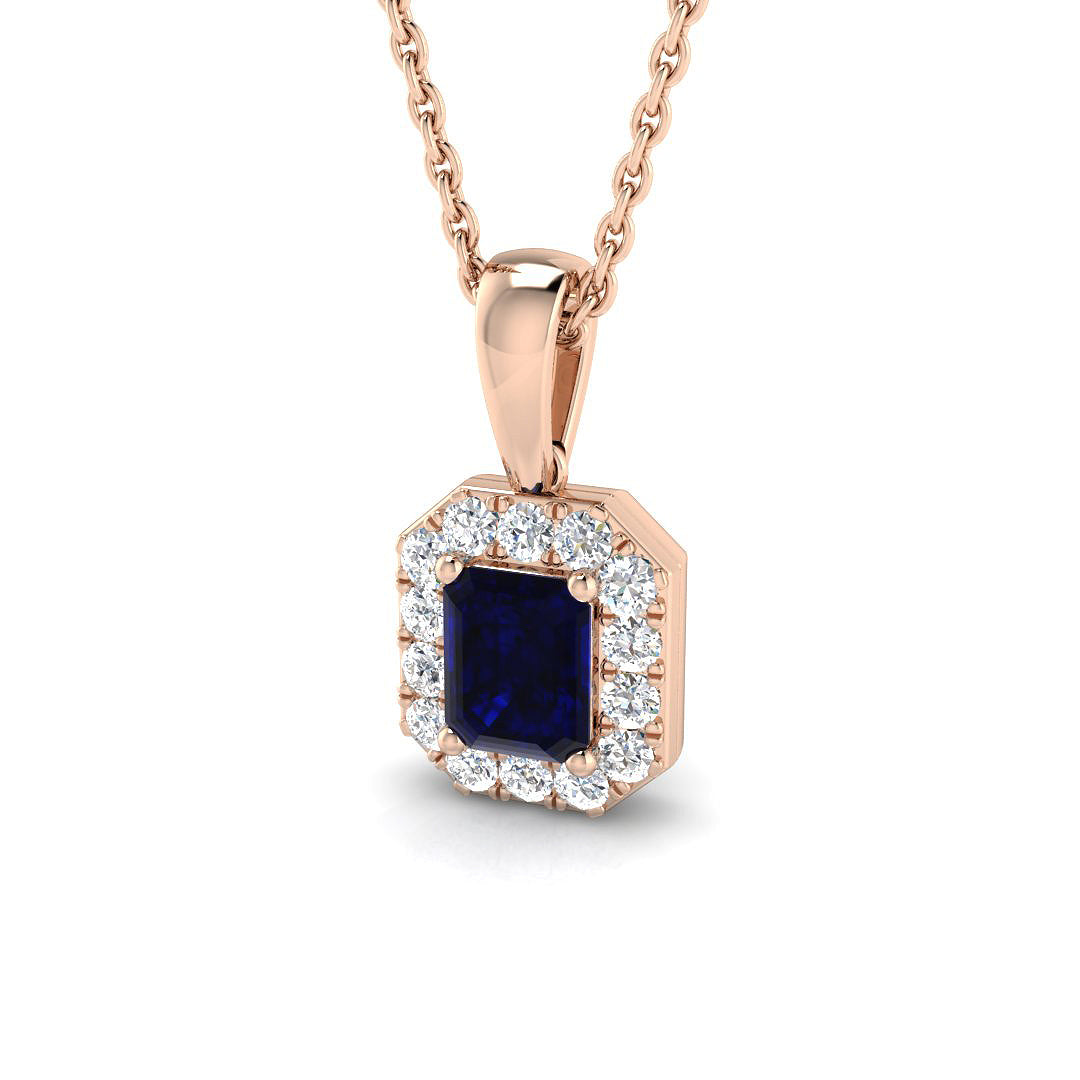 Belle Blue Sapphire Pendant 0.33ct to 2ct Gold (Without Chain )