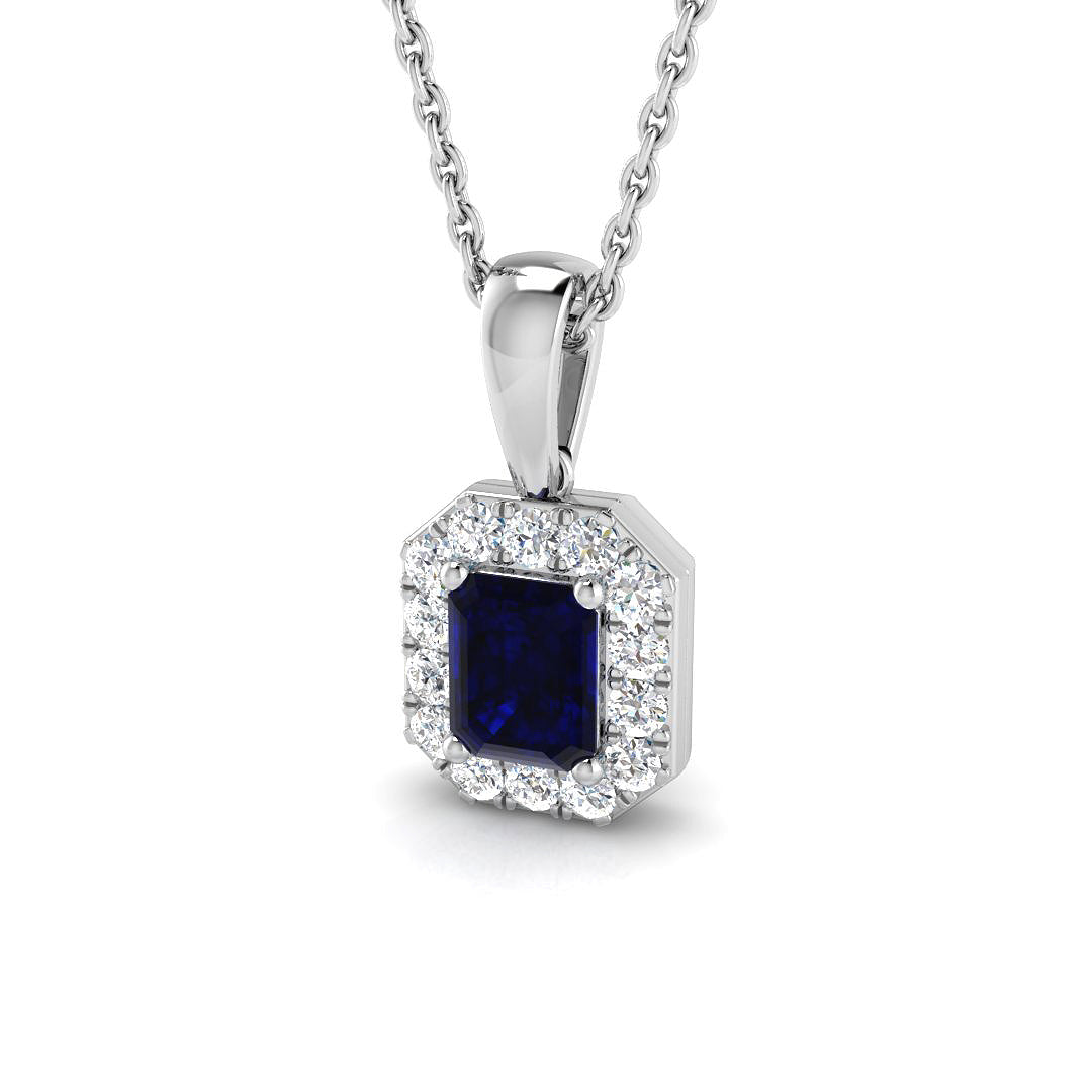 Belle Blue Sapphire Pendant 0.33ct to 2ct Gold (Without Chain )