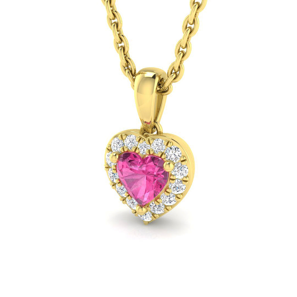 Dulcie Sapphire Pendant 0.3ct to 0.5ct Gold (Without Chain )