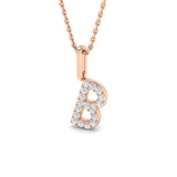 Diamantanhänger mit Anfangsbuchstaben – Schmuck mit dem Buchstaben B