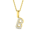 Diamantanhänger mit Anfangsbuchstaben – Schmuck mit dem Buchstaben B