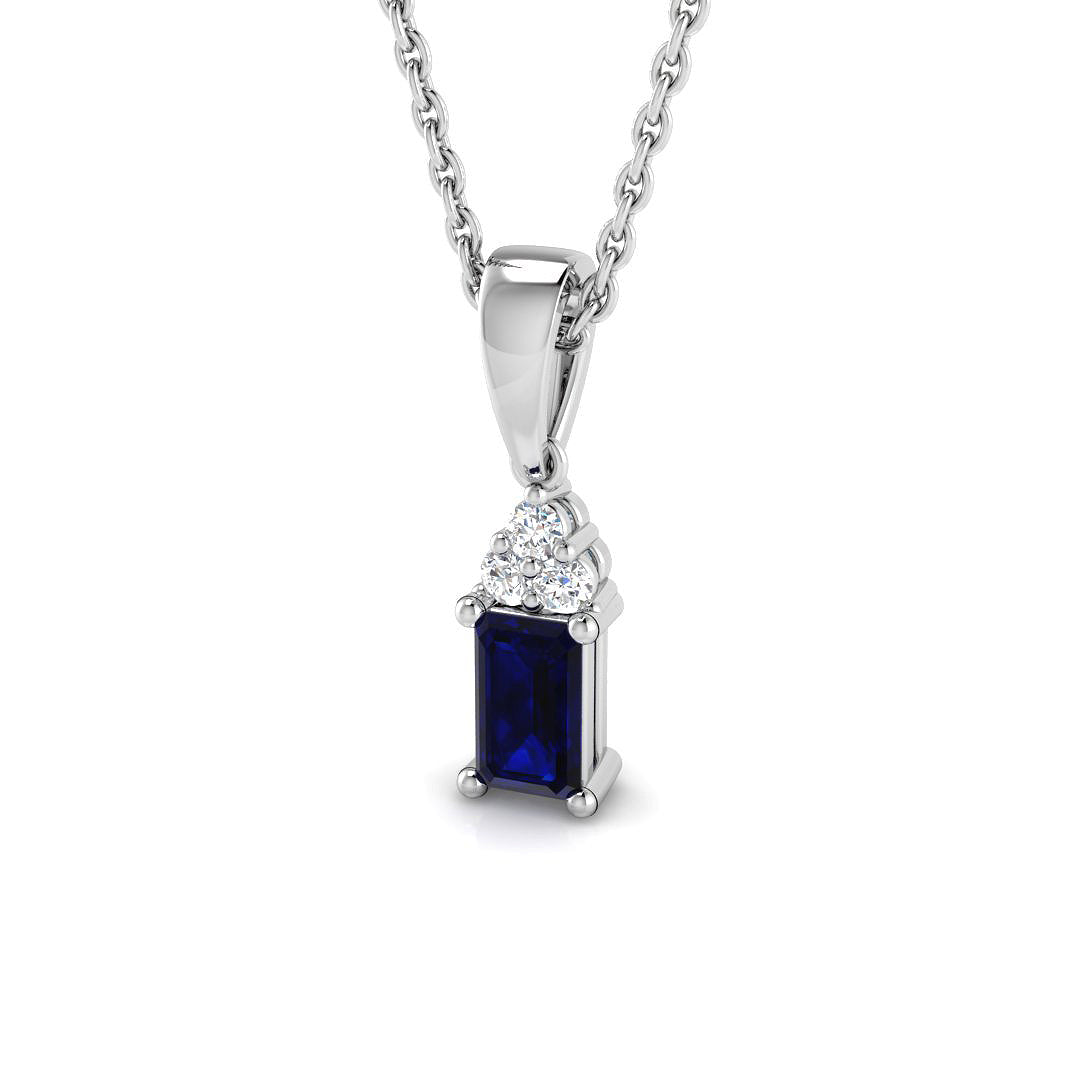 Elaine Blue Sapphire Pendant 0.33ct Gold (Without Chain )