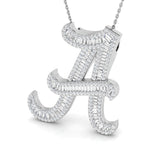 Oliver Initials Diamond Pendant 1.25ct to 2ct Gold  A to Z(Without Chain )