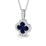 Wendy Blue Sapphire Pendant 1ct Gold (Without Chain )