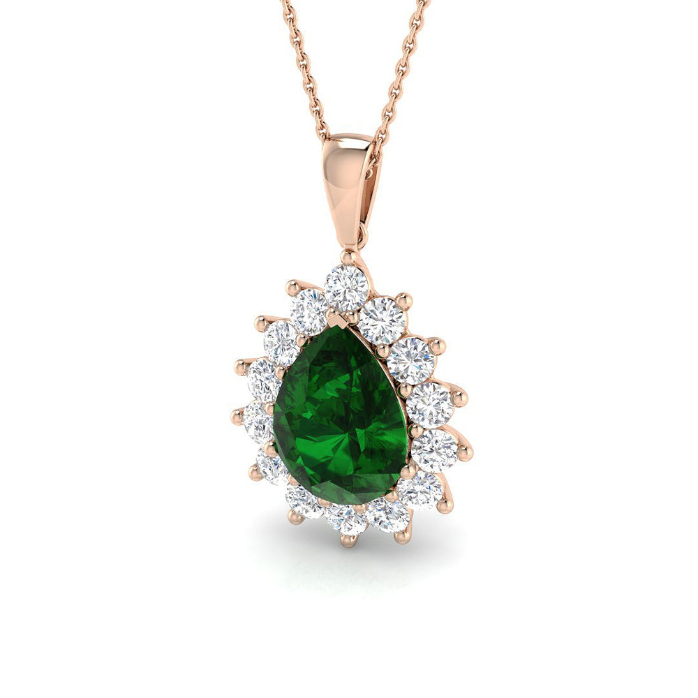 Renee Gemstone Necklace 6.5ct  Gold Diana(Without Chain )