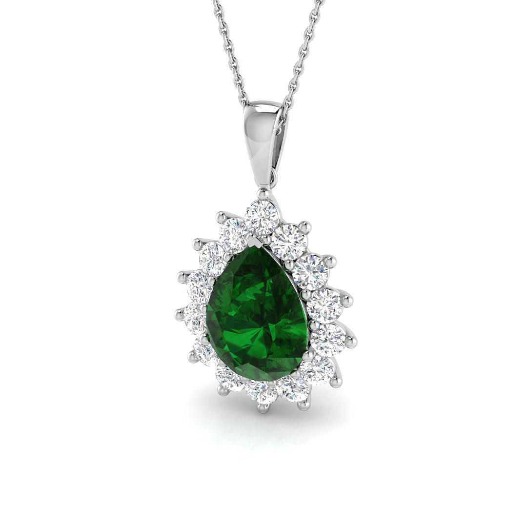 Renee Gemstone Necklace 6.5ct  Gold Diana(Without Chain )