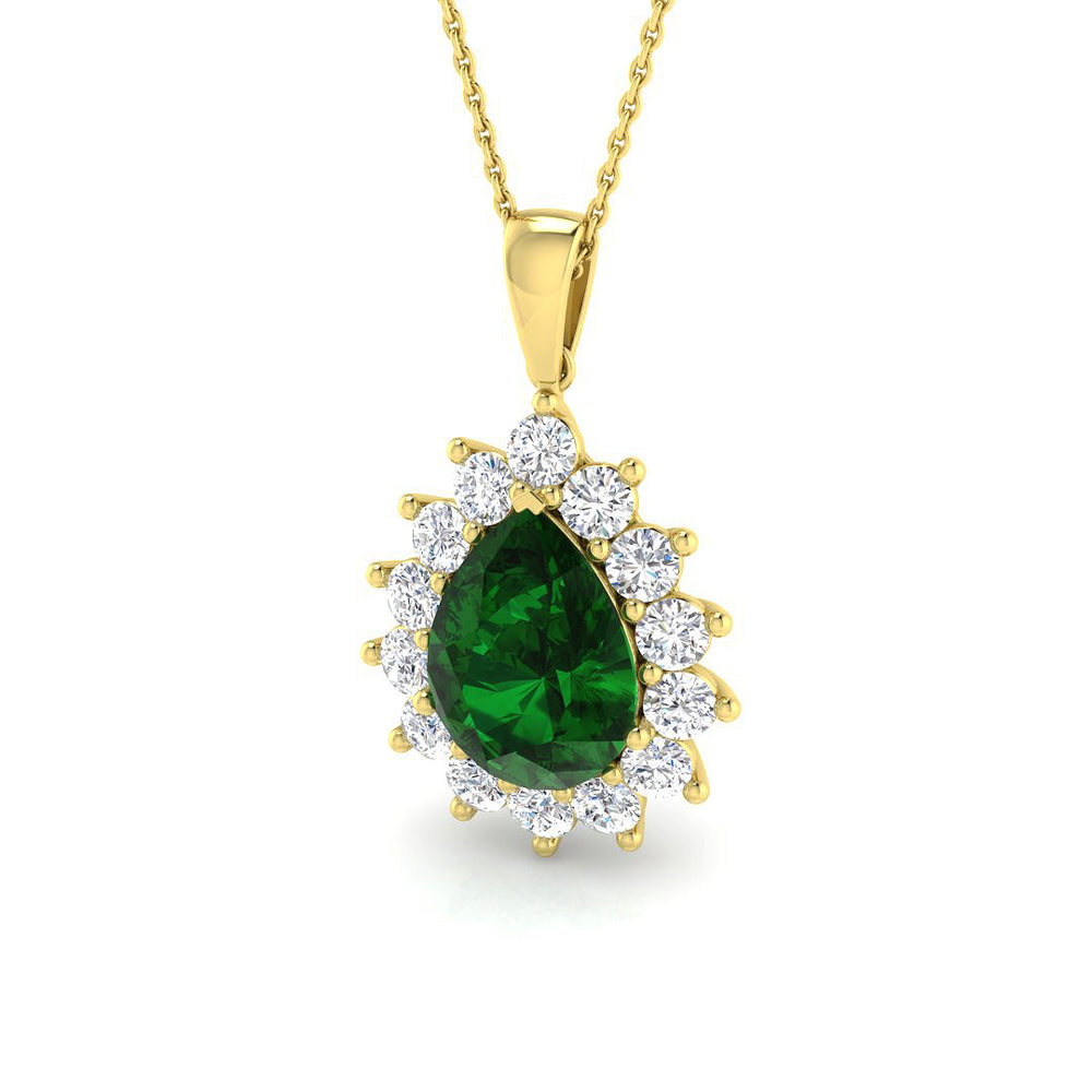 Renee Gemstone Necklace 6.5ct  Gold Diana(Without Chain )