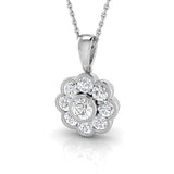 Barky Vintage Diamond Pendant 0.75ct to 1ct Gold (Without Chain )