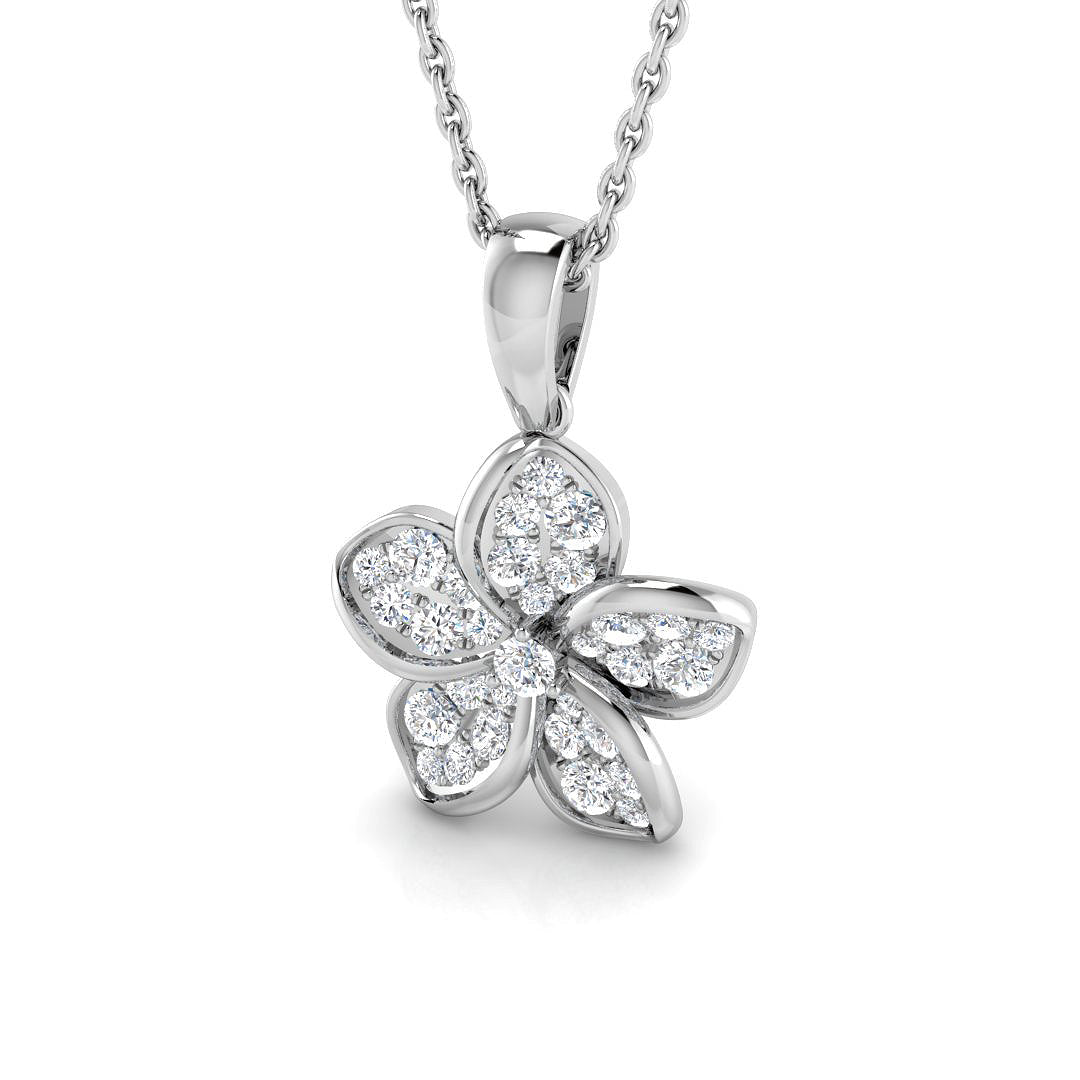 Dulse Diamond Pendant 0.33ct Gold (Without Chain )