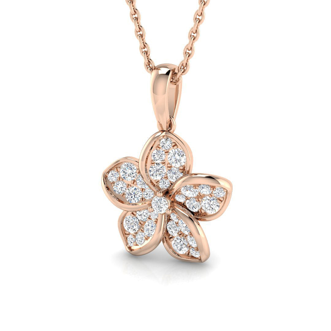 Dulse Diamond Pendant 0.33ct Gold (Without Chain )