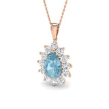 Lola Aquamarine Pendant 4.5ct  Gold(Without Chain )