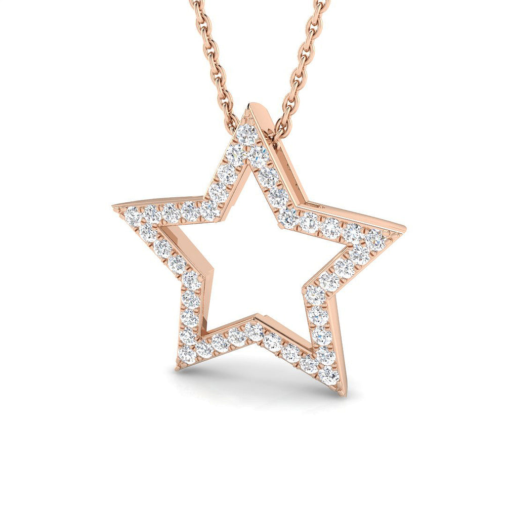 Mallow Diamond Pendant 0.5ct Gold (Without Chain )