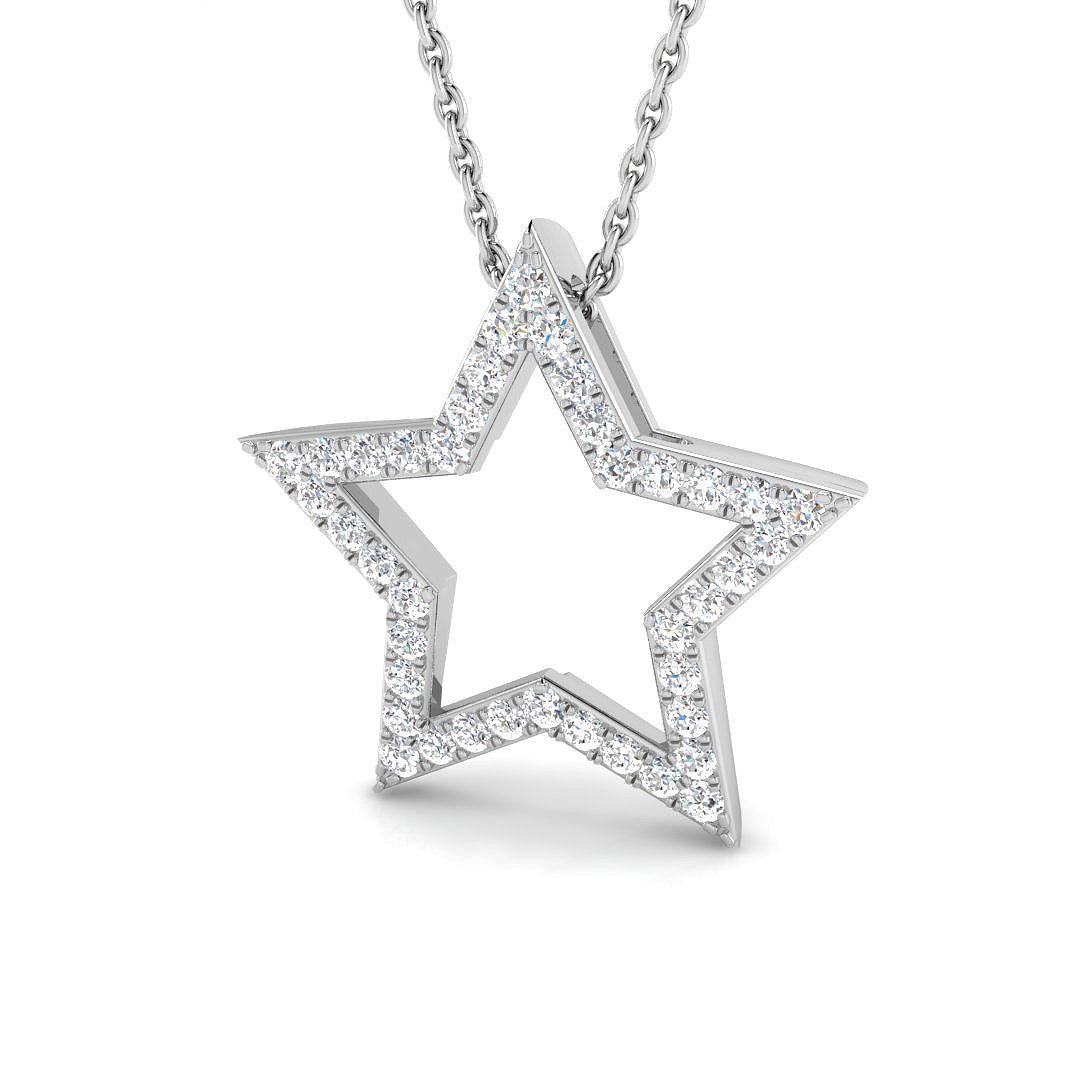 Mallow Diamond Pendant 0.5ct Gold (Without Chain )
