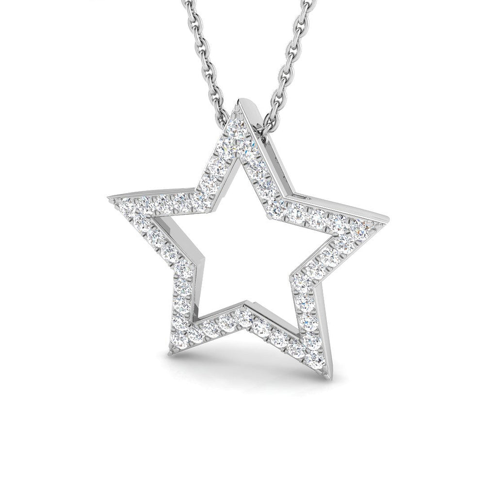 Mallow Diamond Pendant 0.5ct Gold (Without Chain )