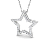Mallow Diamond Pendant 0.5ct Gold (Without Chain )