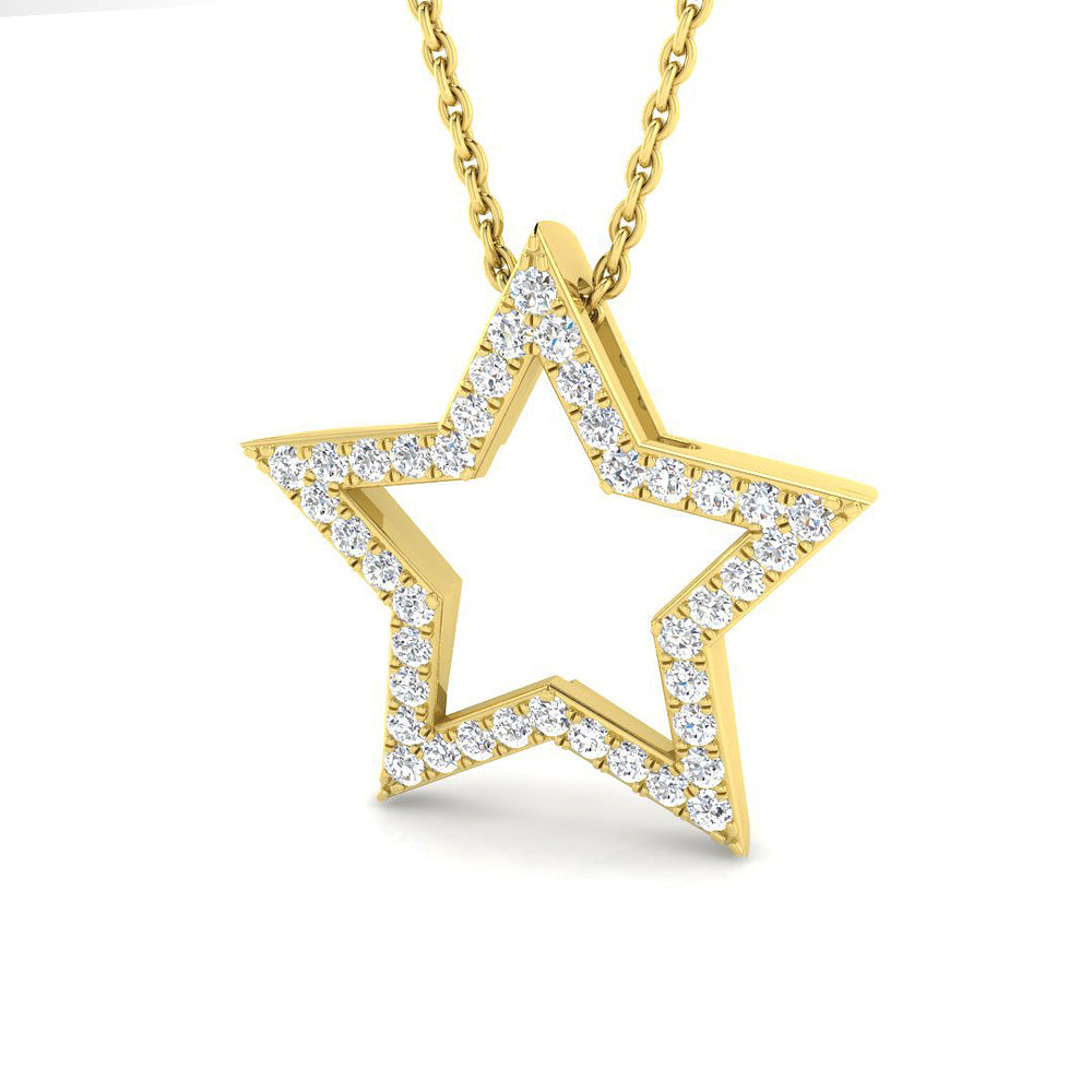 Mallow Diamond Pendant 0.5ct Gold (Without Chain )