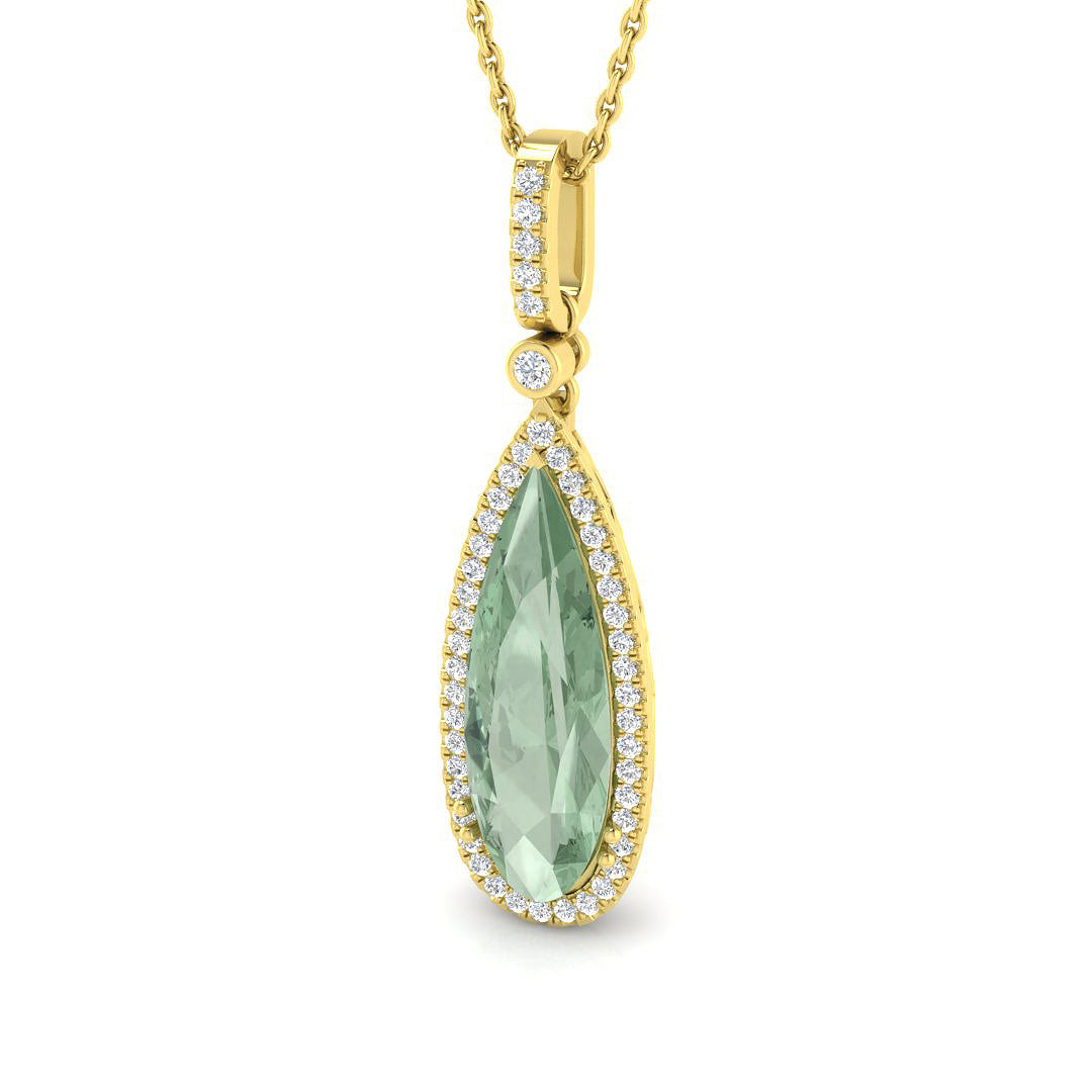 Ancho Amethyst Pendant 2.5ct to 4ct Gold (Without Chain )